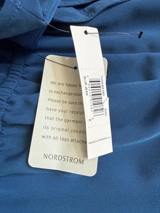 Maggy London Sophisticated & Flattering Cross-Neck Wide-Leg Jumpsuit - Picture 3 of 3